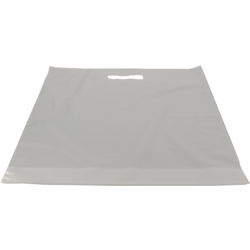 Plastic tassen wit 37x44+2x4cm 50my 500 stuks