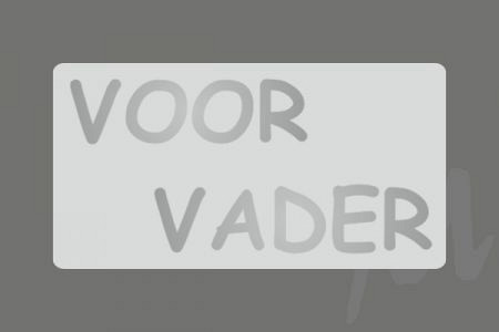 Etiket / Sticker Zilver 'Voor Vader' 500 stuks