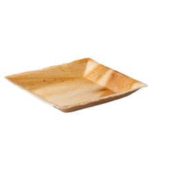 Biodore® Bord palmblad rechthoekig 18x18cm 25 stuks