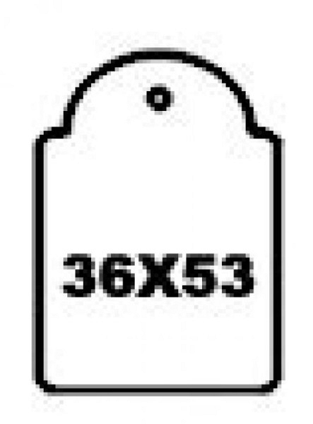 Apli Hangetiket + koord 36x53mm 500 stuks