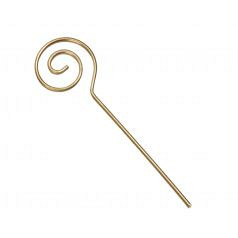 Gouden staf van Sinterklaas metaal 7cm 150 stuks