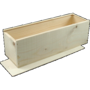 Wijnkist Champagne voor 1 fles 336x95x95mm met schuifdeksel