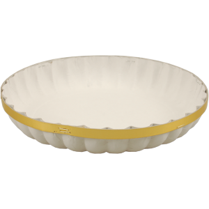 Fruitschaal 26cm rond met gouden rand per 25 stuks