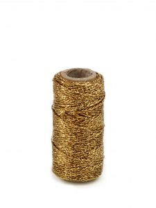 Koord flashy 1,5mm x 25 meter op rol goud