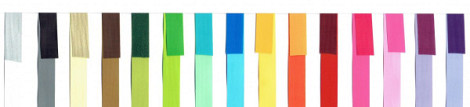 Krullint paperlook 10mm x 250 meter dubbelzijdig kleur 425 zwart en grijs