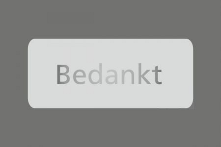 Etiket / Sticker Bedankt zilver 500 stuks