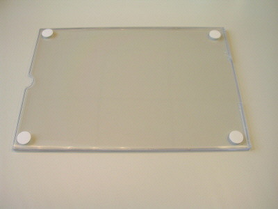 Folderhouder acryl A4 1 blaadje lift met tape