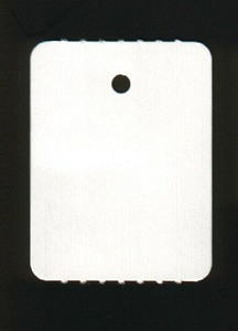Hangetiket op rol 30x40mm wit 1000 stuks