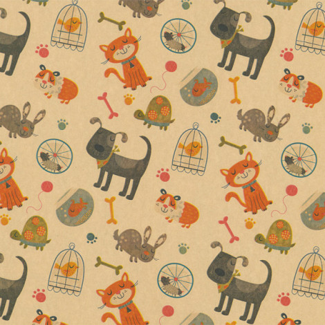 Cadeaupapier rol Nature eco 50cm dessin 904