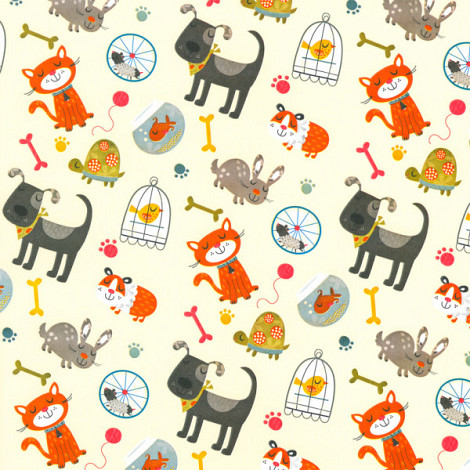 Cadeaupapier rol Luxe 50cm dessin 905 dierenprint