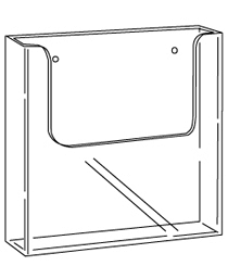 Folderbak acryl A5 transparant wand apollo