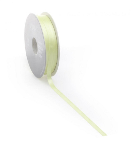 Satijnlint PREMIUM Double face 10mm x 25 meter anis