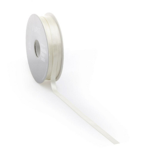 Satijnlint PREMIUM Double face 16mm x 25 meter beige / natural