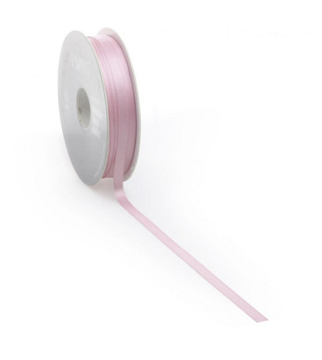 Satijnlint PREMIUM Double face 16mm x 25 meter marble rose