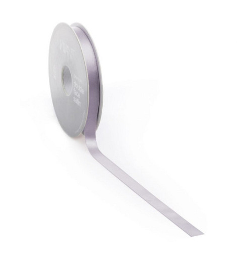Satijnlint PREMIUM Double face 6mm x 50 meter lavendel