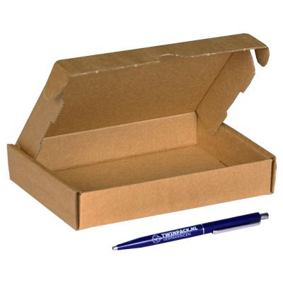 Brievenbusdoos A6 met klep 165x110x28mm bruin 50 stuks