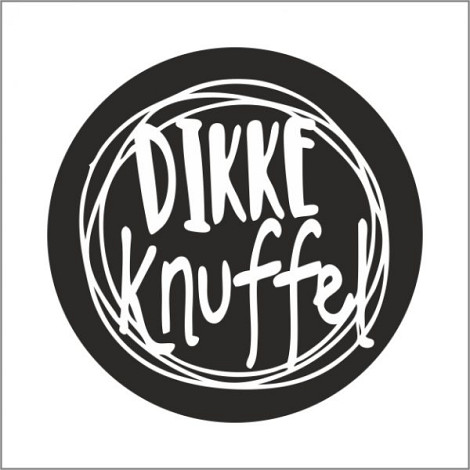Etiket / Sticker zwart -wit 'Dikke knuffel ' 500 stuks