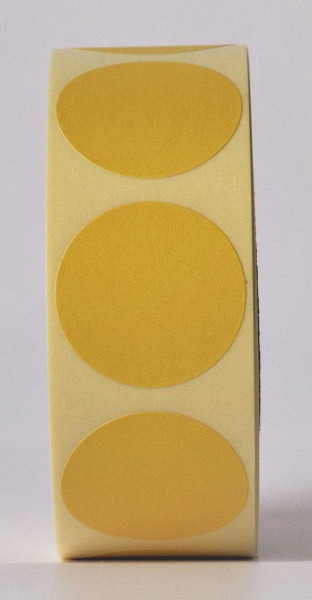 Sluitzegel / sticker / etiket rond 30mm 1000 stuks GEEL