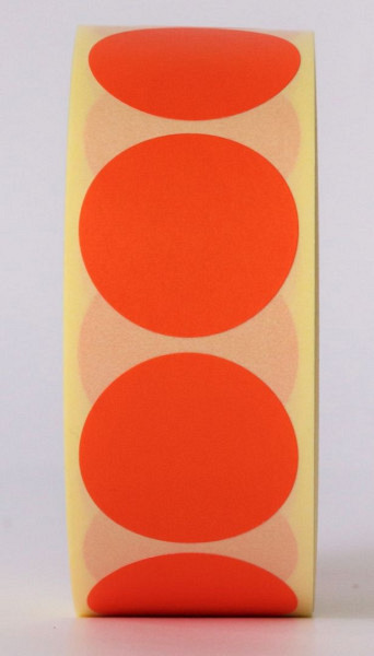 Sluitzegel / sticker / etiket rond 35mm 2000 stuks ORANJE