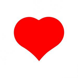 Etiket / Sticker Hart rood klein 500 stuks