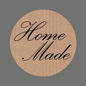 Etiket / Sticker kraft Home Made 500 stuks