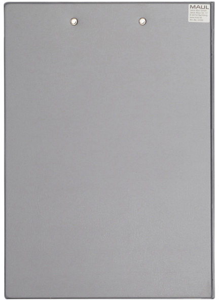 Klembordmap MAUL A4 staand met penlus PVC zilvergrijs