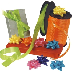 Krullint kraft streep 115 lime groen 10mm x 250 meter