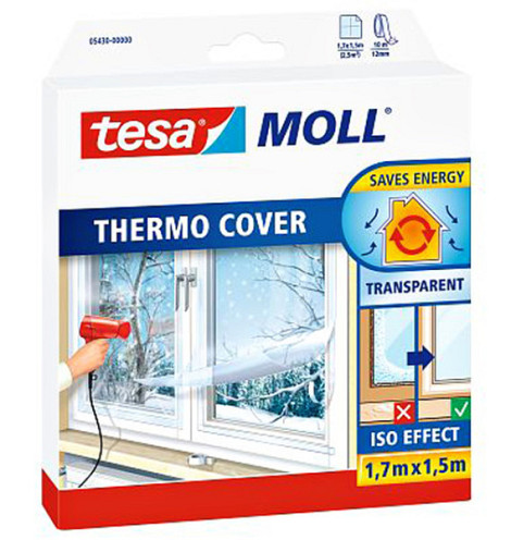 Isolatiefolie tesamoll® Thermo Cover voor ramen 1,7x1,5m transparant