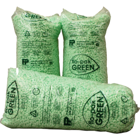 Flo pack / BIO schuimkorrels groen 500 liter