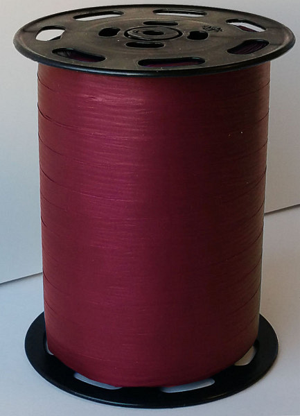 Krullint paperlook 10mm x 250 meter kleur 52 Bordeaux