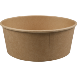 Salade bakken (bowl) karton rond 184x161x70mm mm 1300ml 50 stuks