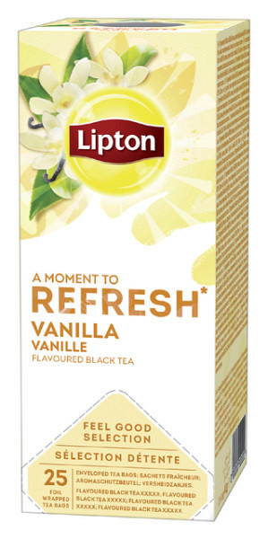 Thee Lipton Refresh vanille 25x1.5gr