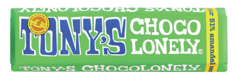 Chocolade Tony's Chocolonely amandel zeezout reep 47gr