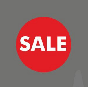 Etiket / Sticker Sale 500 stuks