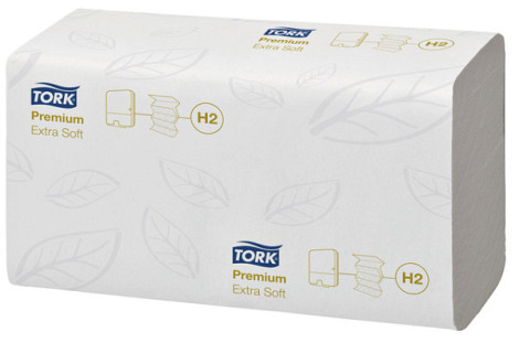 Vouwhanddoek Tork Express Multifold H2 Premium 2-laags 100st wit 600297