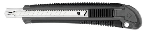 Snijmes Westcott professional 9mm met schuifsluiting grijs/zwart