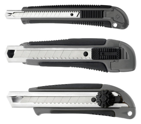 Snijmes Westcott professional 9mm met schuifsluiting grijs/zwart
