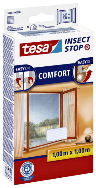 Insectenhor tesa® Insect Stop COMFORT raam 1x1m wit