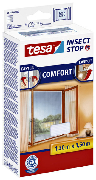 Insectenhor tesa® Insect Stop COMFORT raam 1,3x1,5m wit