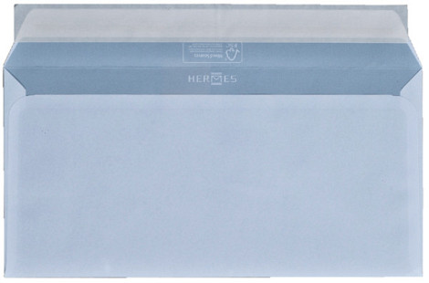 Envelop Hermes bank EA5/6 110x220mm zelfklevend wit doos à 500 stuks