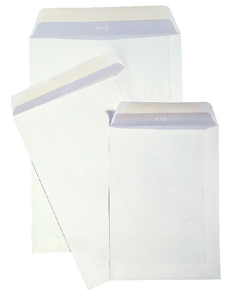Envelop Hermes akte EB4 262x371mm zelfklevend wit pak à 10 stuks