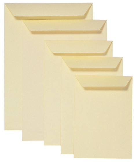Envelop Quantore akte EB4 262x371mm cremekraft 250 stuks