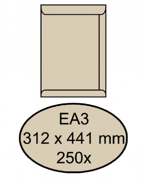 Envelop Quantore akte EA3 312x441mm cremekraft 250stuks