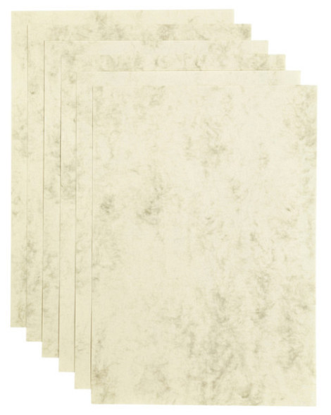 Kopieerpapier Papicolor A4 200gr 6 vel marble ivoor