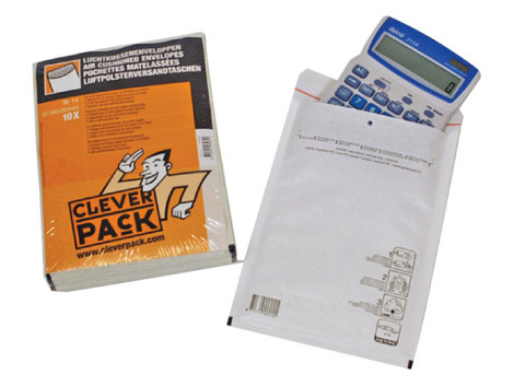 Envelop CleverPack luchtkussen nr11 122.5x175mm wit pak à 10 stuks