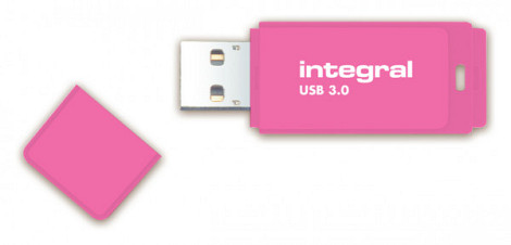 USB-stick 2.0 Integral 32GB neon roze