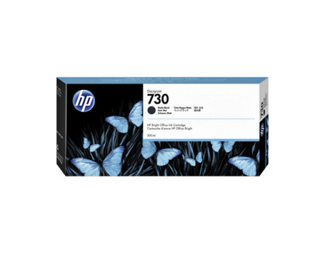 Inktcartridge HP P2V71A 730 300ml mat zwart