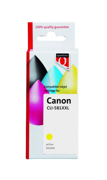 Inktcartridge Quantore alternatief tbv Canon CLI-581XXL geel