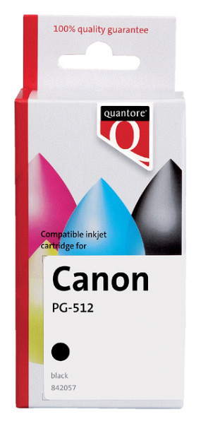Inktcartridge Quantore alternatief tbv Canon PG-512 zwart