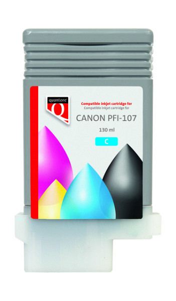 Inktcartridge Quantore alternatief tbv Canon PFI-107 blauw
